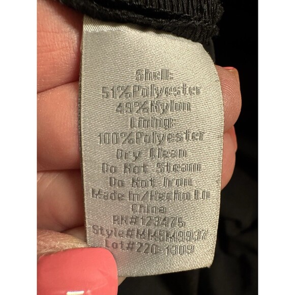 Pearl Georgina Chapman Dress Womens 4 Classic Black Taffeta A Line Sleeveless V - Picture 7 of 7